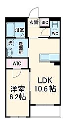 N’ｓ　ＡＲＫ 3階1LDKの間取り