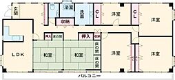 スカイコート 3階6DKの間取り