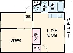 間取図画像 1LDK