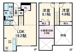 カーサクラーノ 1階2SLDKの間取り