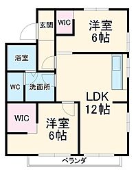 間取図画像 2LDK