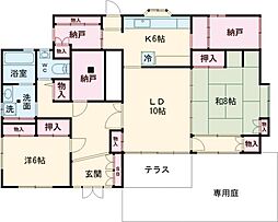 ロコハウスＣ棟 1階3LDKの間取り