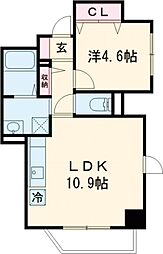 桜Ｆｌａｇ 4階1LDKの間取り