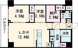 コンフォリア東葛西 4階2SLDKの間取り