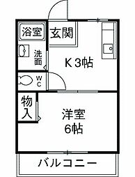 間取図画像 1K