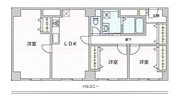 フェリス辰巳台 2階3LDKの間取り