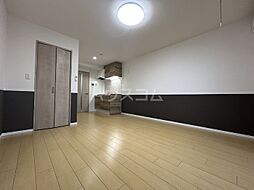 名鉄瀬戸線 水野駅 徒歩4分の賃貸アパート 1階ワンルームのリビング/ダイニング