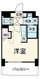 エステシア名駅 10階ワンルームの間取り