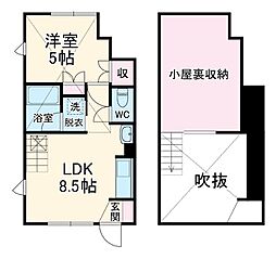 Ａｕｒｏｒａ 1階1LDKの間取り