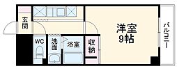 ＪＪ八事ビル 3階1Kの間取り