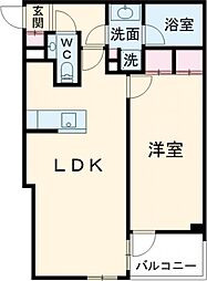 ACP Residence 新江古田 2階1LDKの間取り