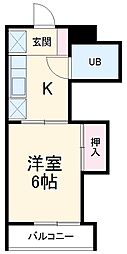 間取図画像 1K