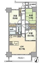 ベレッサ高尾ステーションビュー 3階3LDKの間取り
