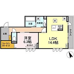間取図画像 1LDK