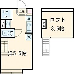 ＣＯＲＥ　ＳＴＹＬＥ板橋 1階ワンルームの間取り