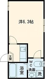 Belle Vie 亀有 2階1Kの間取り