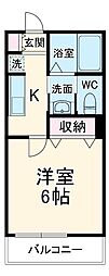 Will Fino大和田 3階1Kの間取り
