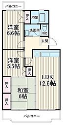 メゾンエトワール 3階3LDKの間取り