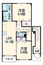 間取図画像 2LDK
