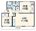 上尾根貝戸団地2号棟1階7.2万円