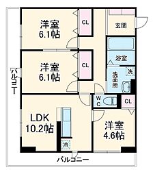 間取図画像 3LDK