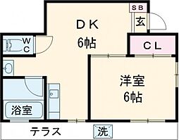プルミエ荻窪 1階1DKの間取り