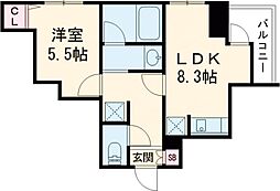 GRANPASEO　西日暮里 5階1LDKの間取り