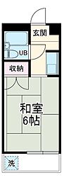 ハイシティ南松山 5階1Kの間取り