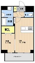 ＬＩＢＴＨ前島III 4階1LDKの間取り