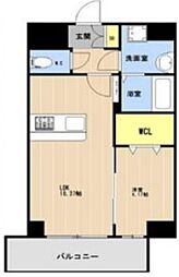ＬＩＢＴＨ前島III 3階1LDKの間取り
