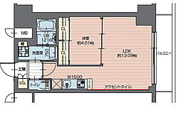 日暮里舎人ライナー 西新井大師西駅 徒歩3分の賃貸マンション 11階1LDKの間取り