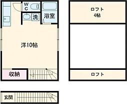 MQuarto大杉 2階ワンルームの間取り