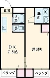 間取図画像 1DK