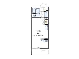 レオネクストＳｅｉ 1階ワンルームの間取り