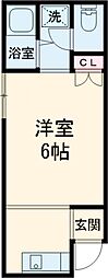 ＳＡＧＡＮＯＳＯＵ 1階1Kの間取り