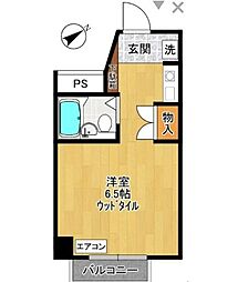 ドールハウス 3階ワンルームの間取り