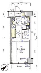 SHOKEN Residence八王子 8階1Kの間取り