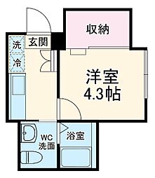 KEIAI RESIDENCE宮原 3階1Kの間取り