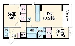 間取図画像 2LDK