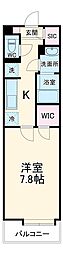 リブリ・蕨 1階1Kの間取り
