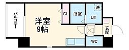 アレーヌコート金山 ワンルームの間取図画像