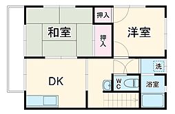 間取図画像 2DK