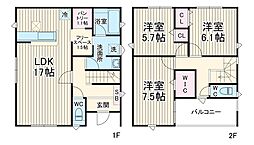 Kolet千城台北#11 1階3LDKの間取り