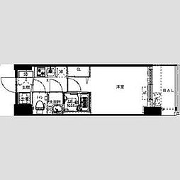 Alivis福島海老江（旧：フォーリアライズ福島ルノン） 12階1Kの間取り