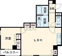ＤｅＬＣＣＳ三鷹II 3階1LDKの間取り