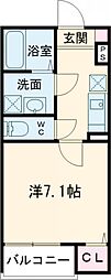 T’s Cuore西武柳沢 3階1Kの間取り