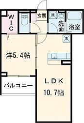 セレスティア祖師谷 3階1LDKの間取り