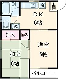 間取図画像 2DK