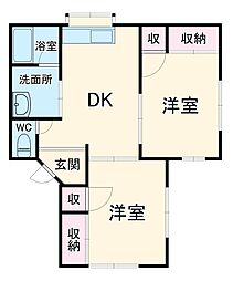 間取図画像 2DK