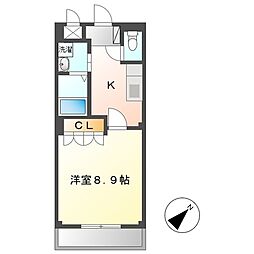 Ｙ・Ｓ　Ｃｒｅｃｉａ 3階1Kの間取り
